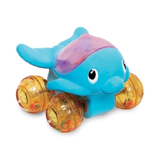Детска играчка за баня и за земя - костенурка и делфин //  Munchkin