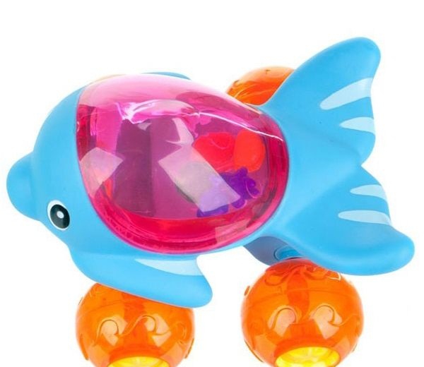 Детска играчка за баня и за земя - костенурка и делфин //  Munchkin