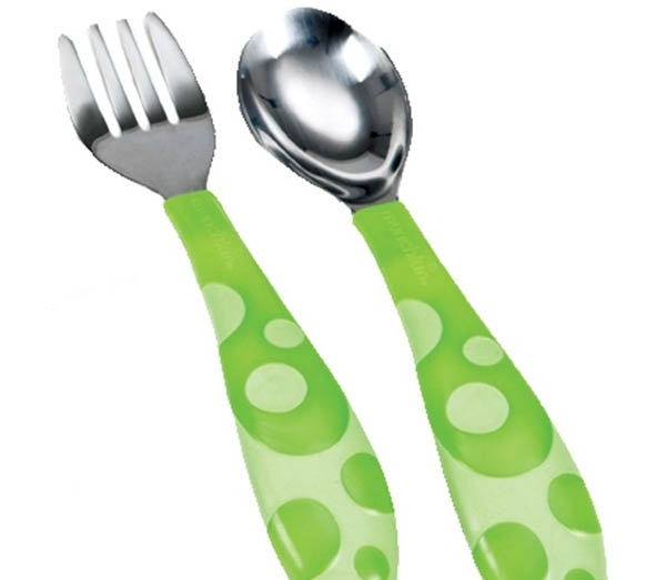 Детски комплект виличка и лъжичка - 3 цвята  // Munchkin