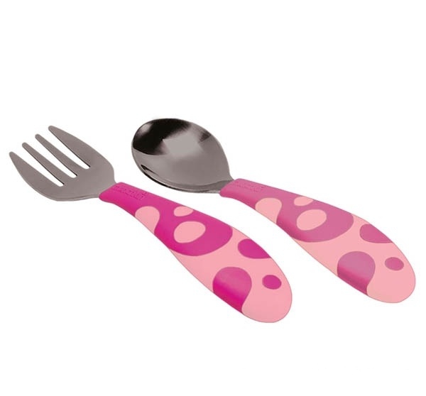 Детски комплект виличка и лъжичка - 3 цвята  // Munchkin