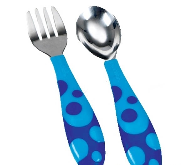 Детски комплект виличка и лъжичка - 3 цвята  // Munchkin