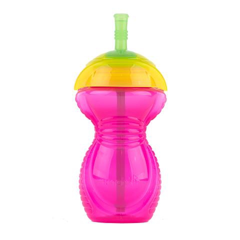 Детска чаша Straw cup със сламка 296мл 3 модела  CLICK LOCK