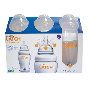 Комплект бебешки шишета антиколик 3 броя Latch // Munchkin