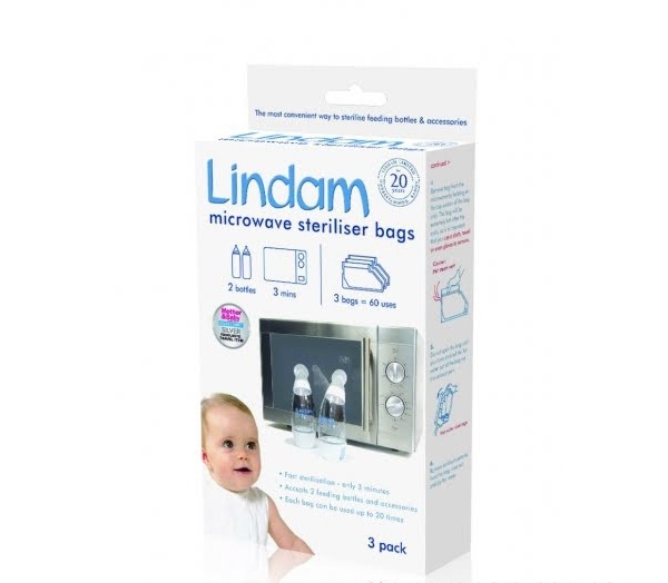 Торбички за стерилизация в микровълнова за деца  // Lindam