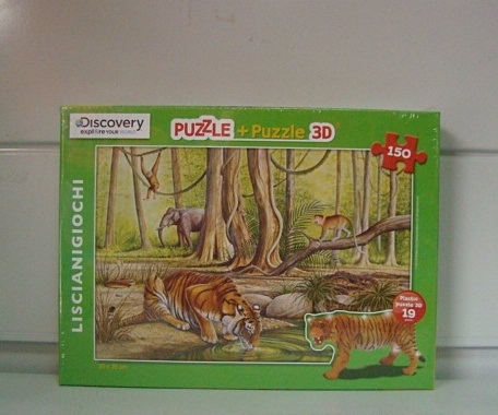 Пъзел + Пъзел 3Д  за деца 3 модела  // LISCIANI GIOCHI