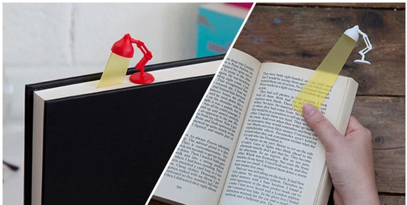 Интересен разделител за книги, `осветяващ` страницата, до която сте стигнали