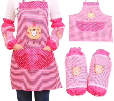 Főzőkötény praktikus mandzsettával