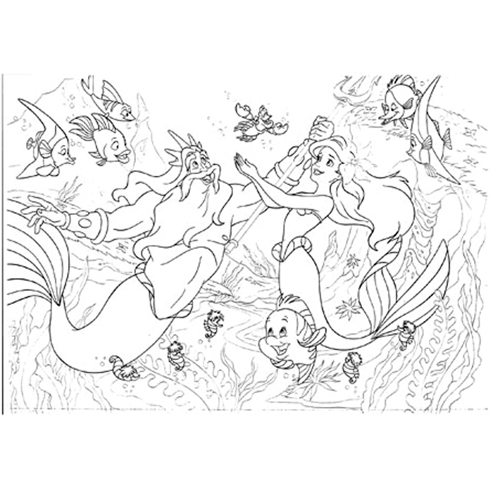 Детски Maxi Пъзел 108 елемента  Малката Русалка  // Lisciani 31788