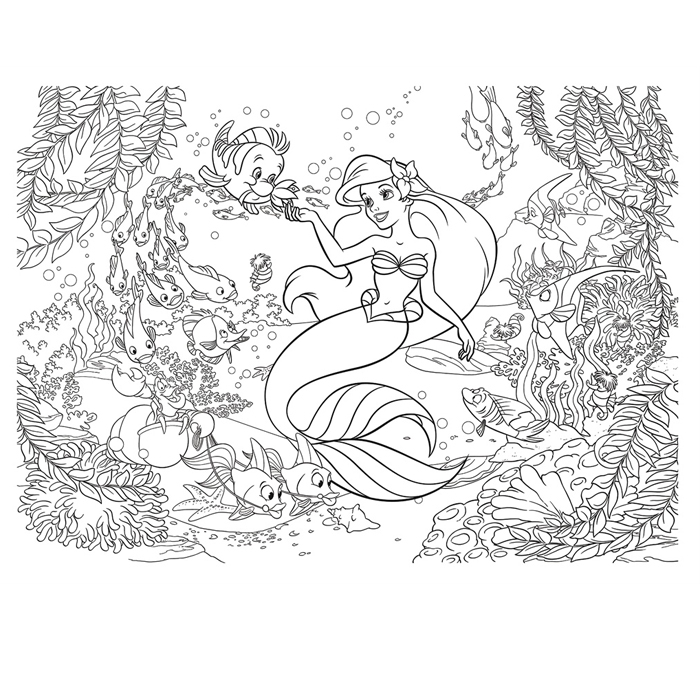 Детски Пъзел 108 елемента Малката Русалка // Lisciani 48069