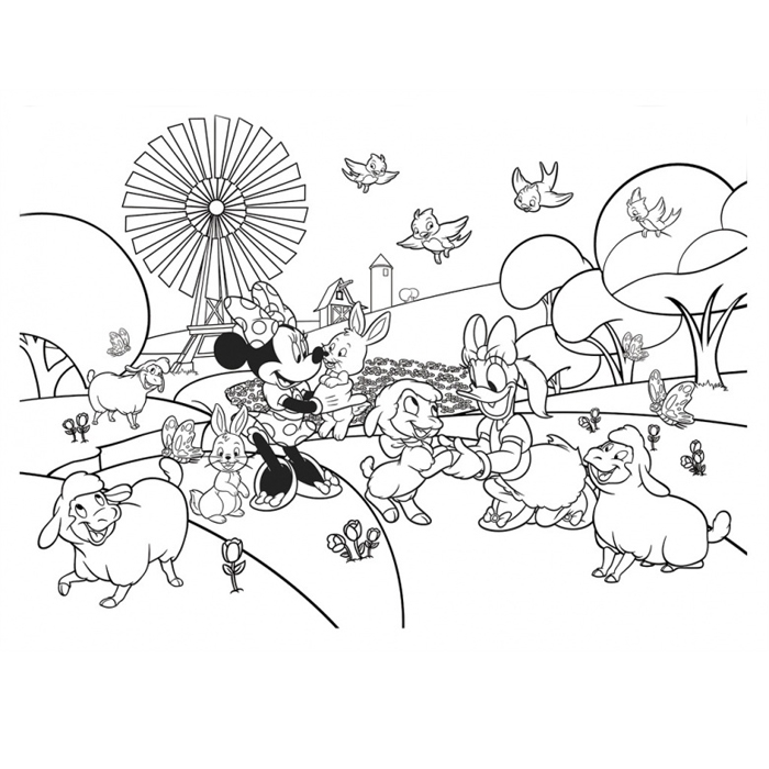 Maxi Пъзел за деца Мини Маус и Приятели 150 елемента // Lisciani 48335