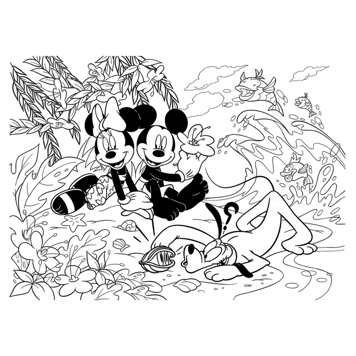 Пъзел за деца 250 елемента Мини и Мики Маус  // Lisciani 48113