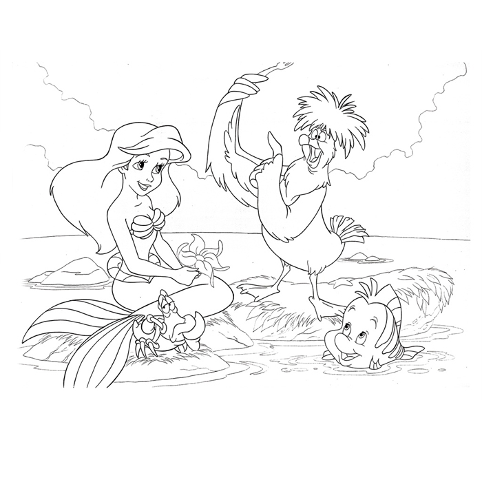 Детски пъзел 48 елемента  Малката Русалка // Lisciani 48397