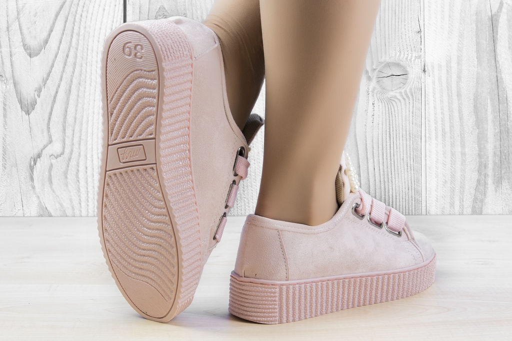 Дамски кецове с Перли в Розово