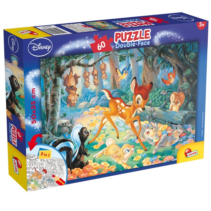 Пъзел за деца  Бамби и Приятели 60 елемента   // Lisciani 47932