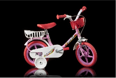 Розово колело за деца  Dino Bikes 10 инча 