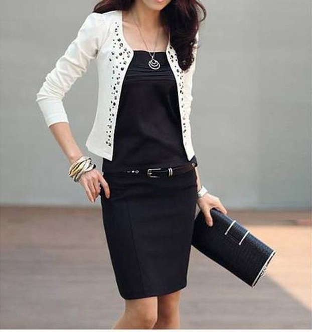 Дамско стилно сако Mooanr