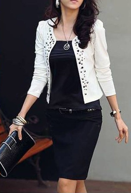 Дамско стилно сако Mooanr