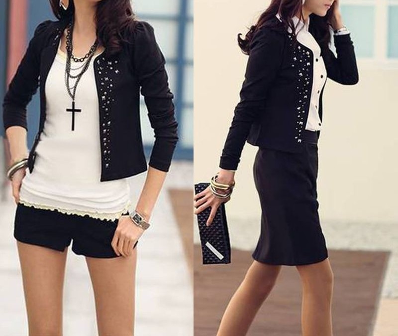 Дамско стилно сако Mooanr