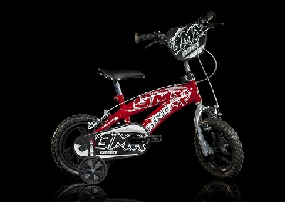 Колело за деца червено BMX 12 инча // Dino Bikes 