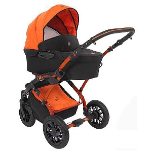 Оранжева комбинирана бебешка количка 2 в 1 // TUTEK Tambero  