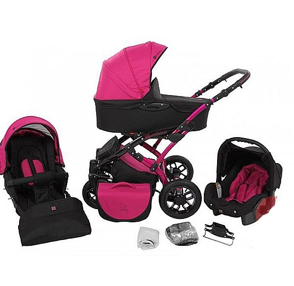 Количка комбинирана бебешка  // TUTEK Tambero Fuchsia AK3