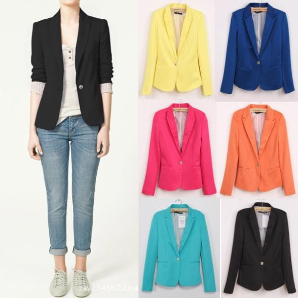 Цветно спортно/елегантно дамско сако 