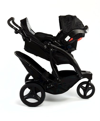Черна детска количка за две деца // Graco Trekko Duo Sport Luxe
