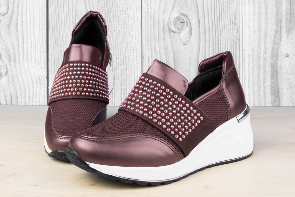 Дамски обувки Lin Bordo