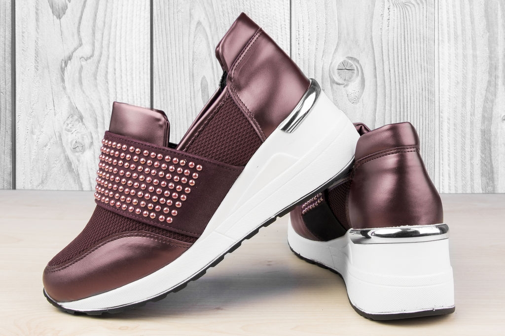 Дамски обувки Lin Bordo