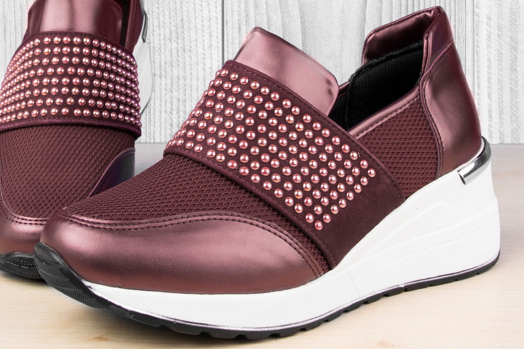 Дамски обувки Lin Bordo