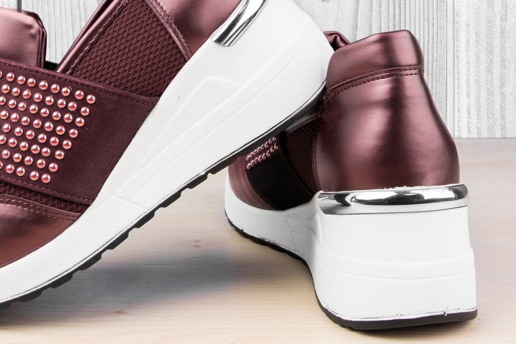 Дамски обувки Lin Bordo