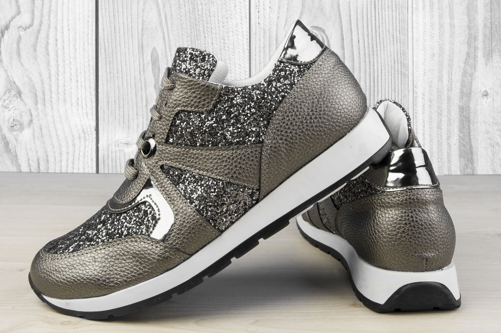 Дамски маратонки Grey Disco Ball