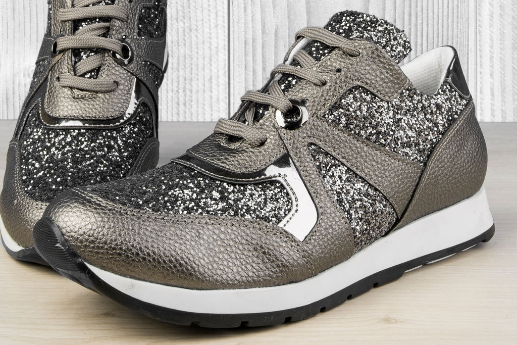 Дамски маратонки Grey Disco Ball