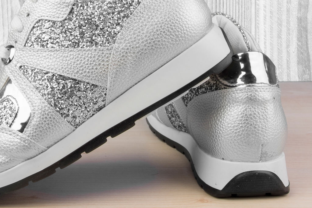 Дамски маратонки Silver Disco Ball