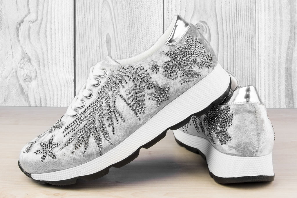 Дамски маратонки Grey Plush