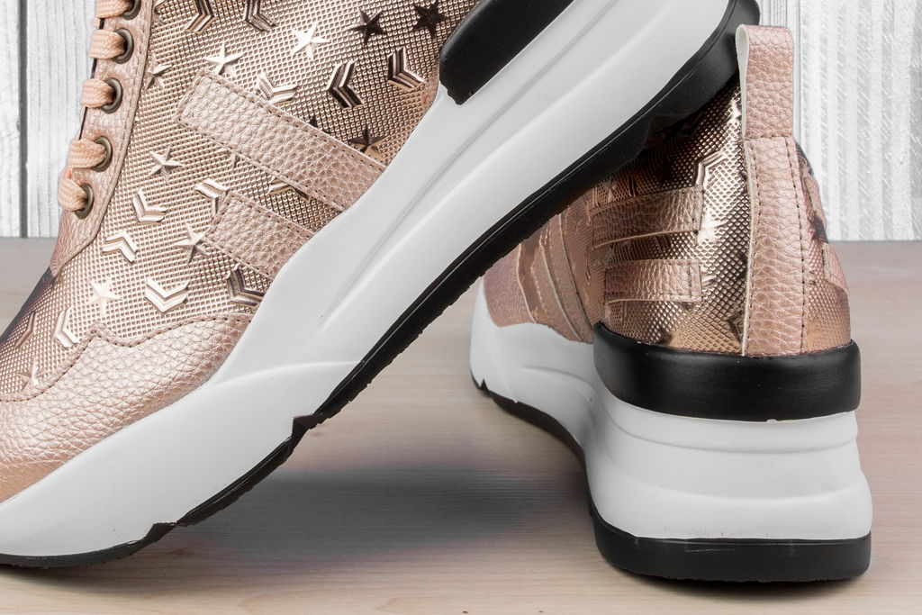 Дамски обувки Stripes & Stars Gold