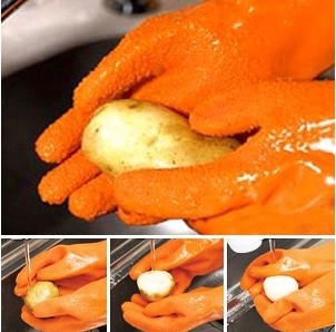 Γάντια για ξεφλούδισμα πατάτας και άλλων λαχανικών
