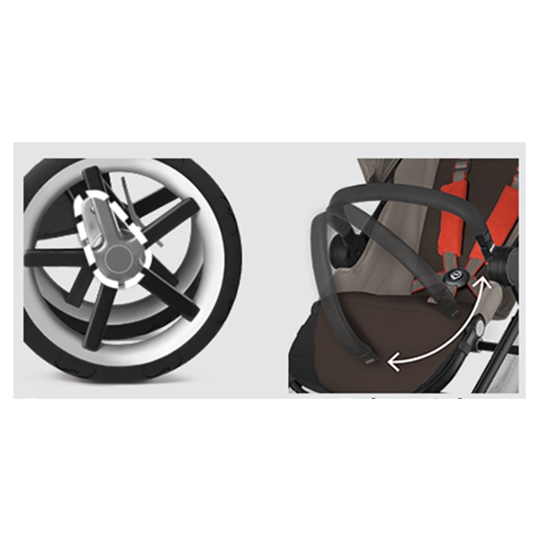 Синя бебешка количка // Cybex Balios M True Blue