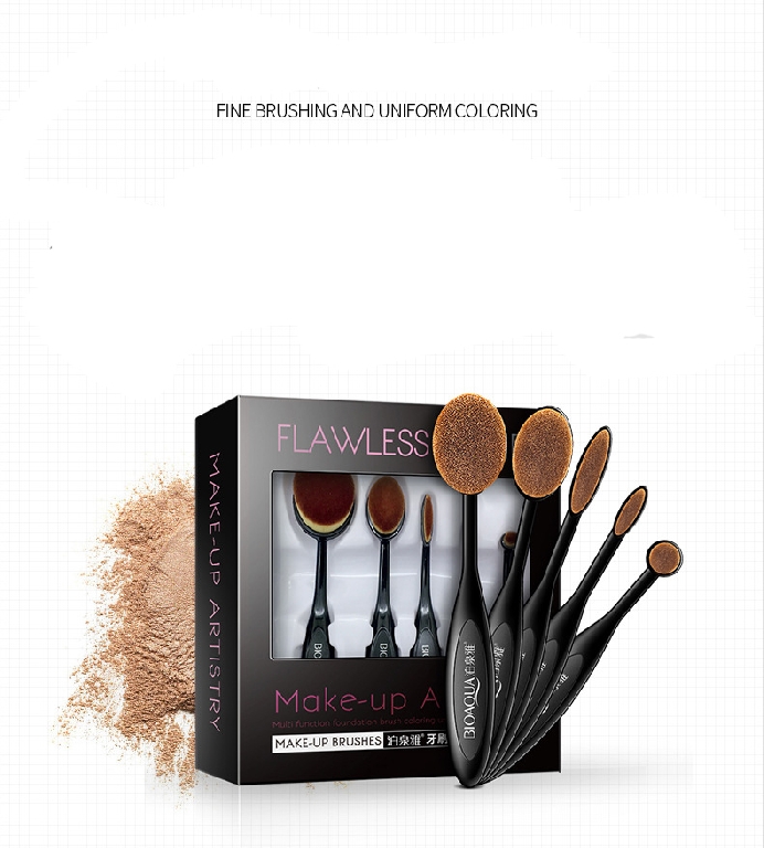 Овални четки за грим подходящи за контуриране