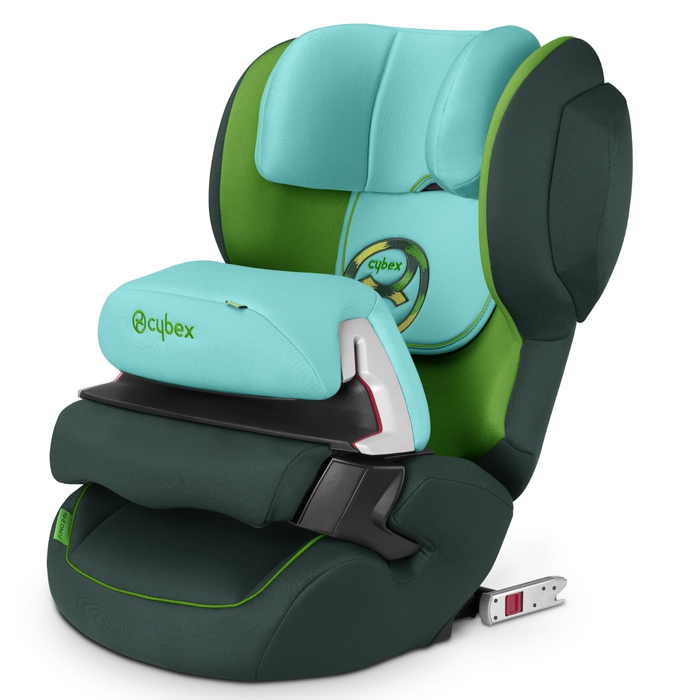 Зелено детско  столче за кола // Cybex Juno 2 Fix Hawaii