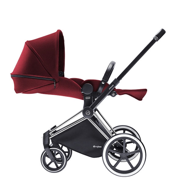 Червена бебешка количка // Cybex Priam Lux Seat Hot and Spicy