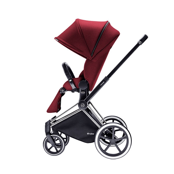 Червена бебешка количка // Cybex Priam Lux Seat Hot and Spicy