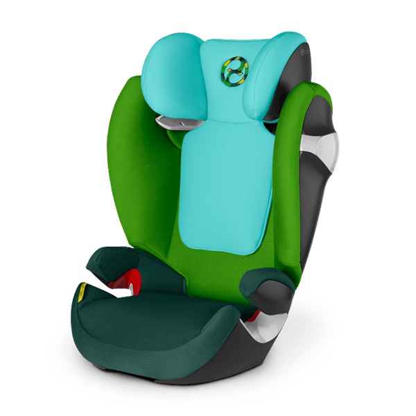 Зелено детско столче за кола Hawaii // Cybex Solution M 