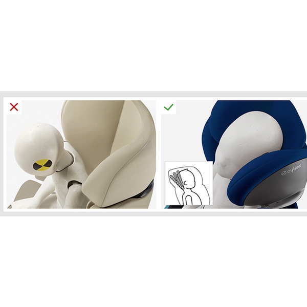 Синьо детско столче за кола True Blue //  Cybex Solution M Fix 