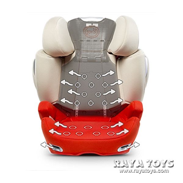 Оранжево детско столче за кола Autumn Gold // Cybex Solution Q Fix 