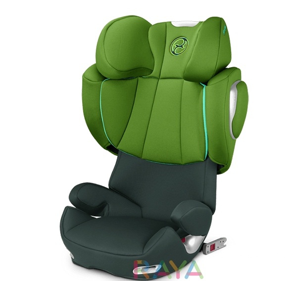 Зелено детско столче за кола Hawaii // Cybex Solution Q2 Fix 