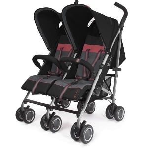 Черна детска количка за близнаци // Cybex Twinyx Classic Black