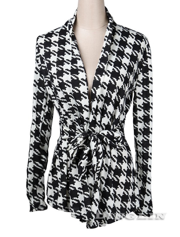 Ζακέτα σε μαύρο και άσπρο